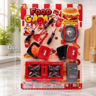 Juego cocina grande 30x42cm en blister