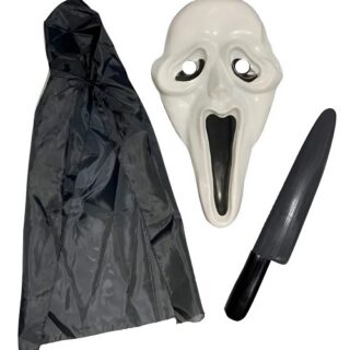 SET MASCARA + CAPUCHA + CUCHILLO