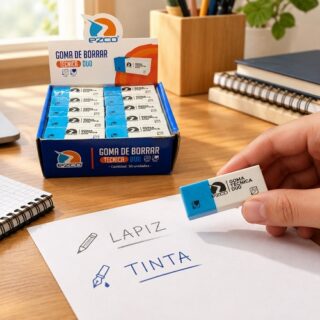 Goma de borra EZCO tecnica DUO lapiz/tinta x1pcs