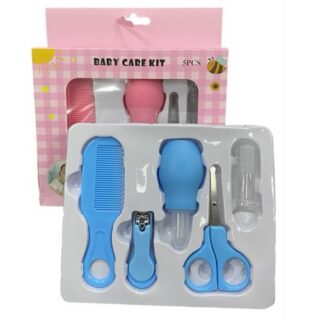 SET DE HIGIENE ROSA Y CELESTE X 5 PZAS