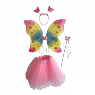 SET DISFRAZ ALITAS MARIPOSA - 4 PIEZAS